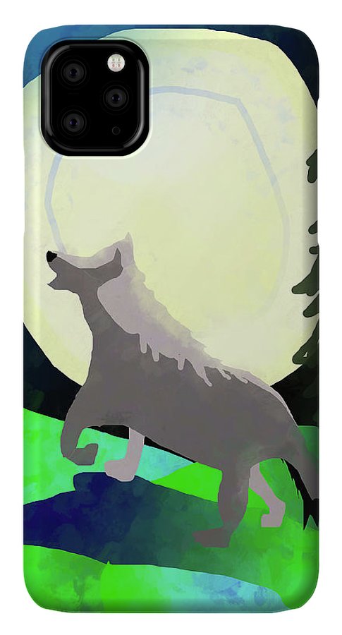 Wolf Moon #1 - Phone Case