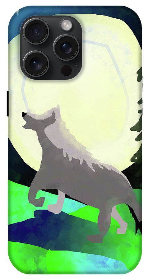 Wolf Moon #1 - Phone Case