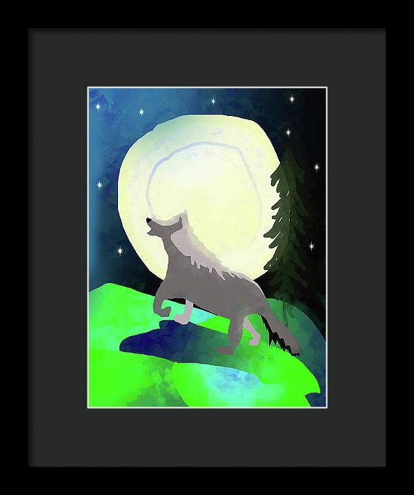 Wolf Moon - Framed Print