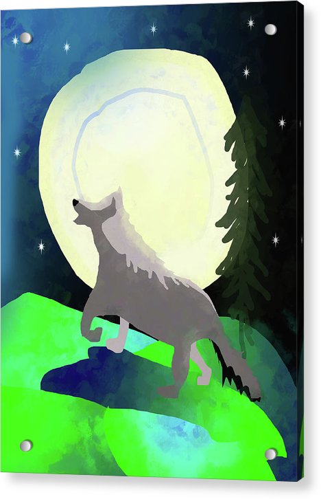Wolf Moon - Acrylic Print