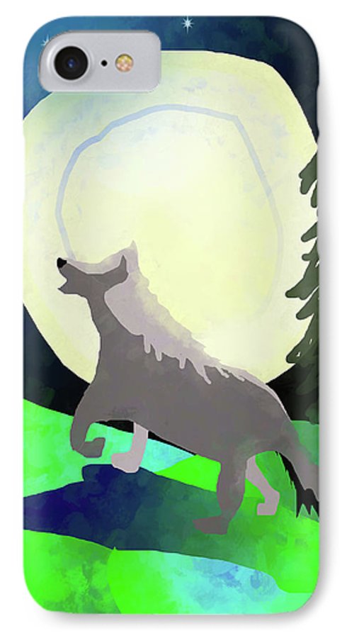 Wolf Moon #1 - Phone Case