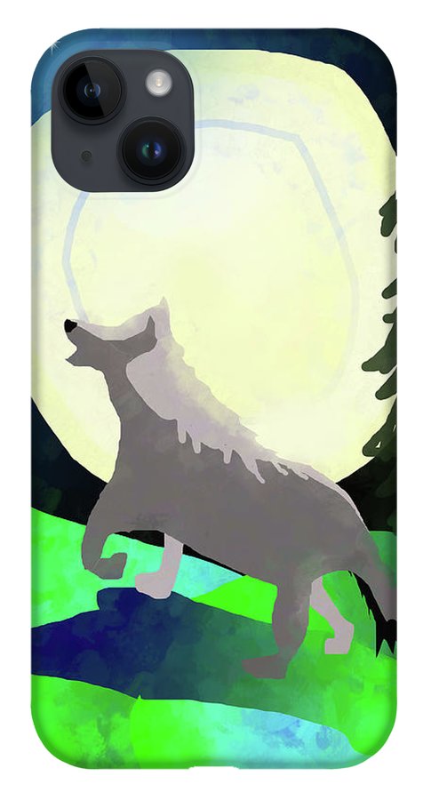 Wolf Moon #1 - Phone Case