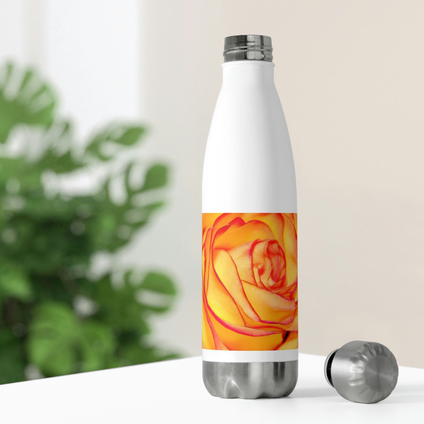 Bright Orange Rose 20oz Insulated Bottle