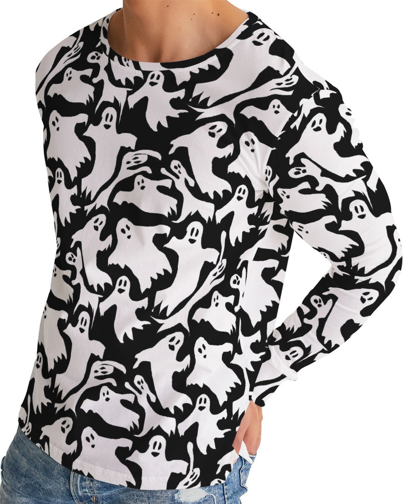 Ghosts Pattern Men's Long Sleeve Tee