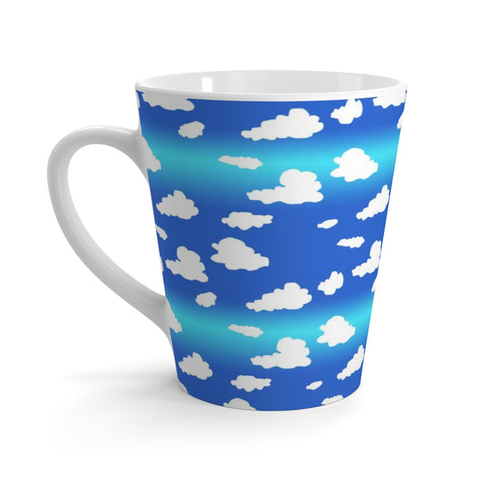 Clouds Pattern Latte mug