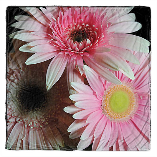 Pink Daisies Throw