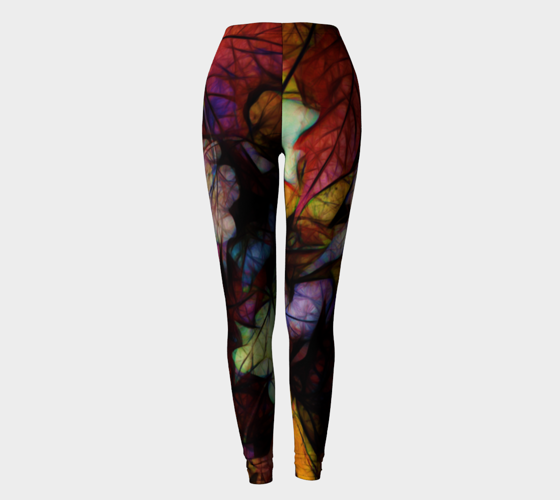 Fall Leaves Abstract Leggings