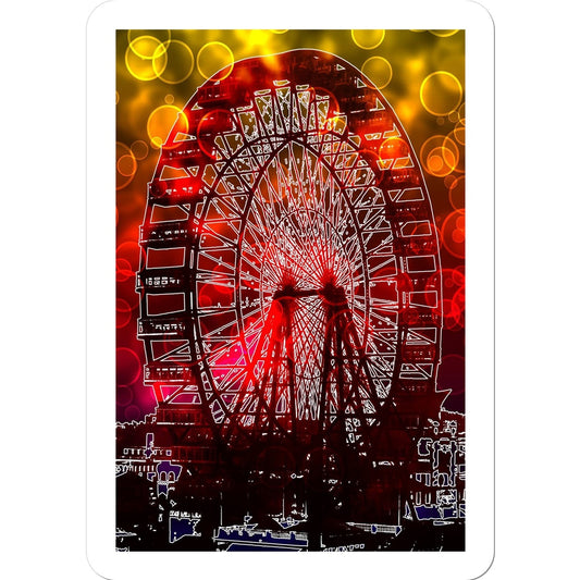 Bokeh Light Ferris Wheel Sticker