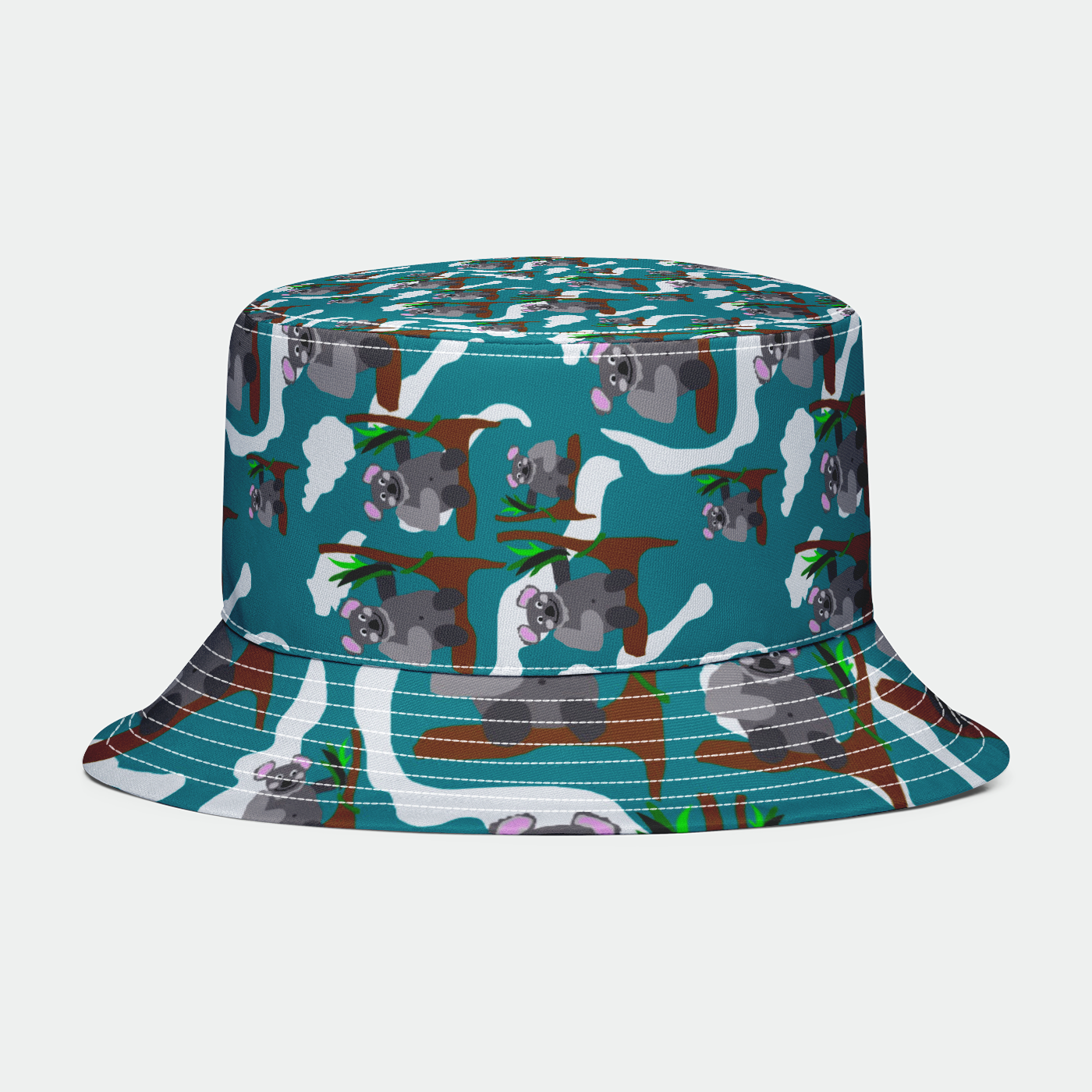 Koala Bears Pattern Bucket Hat