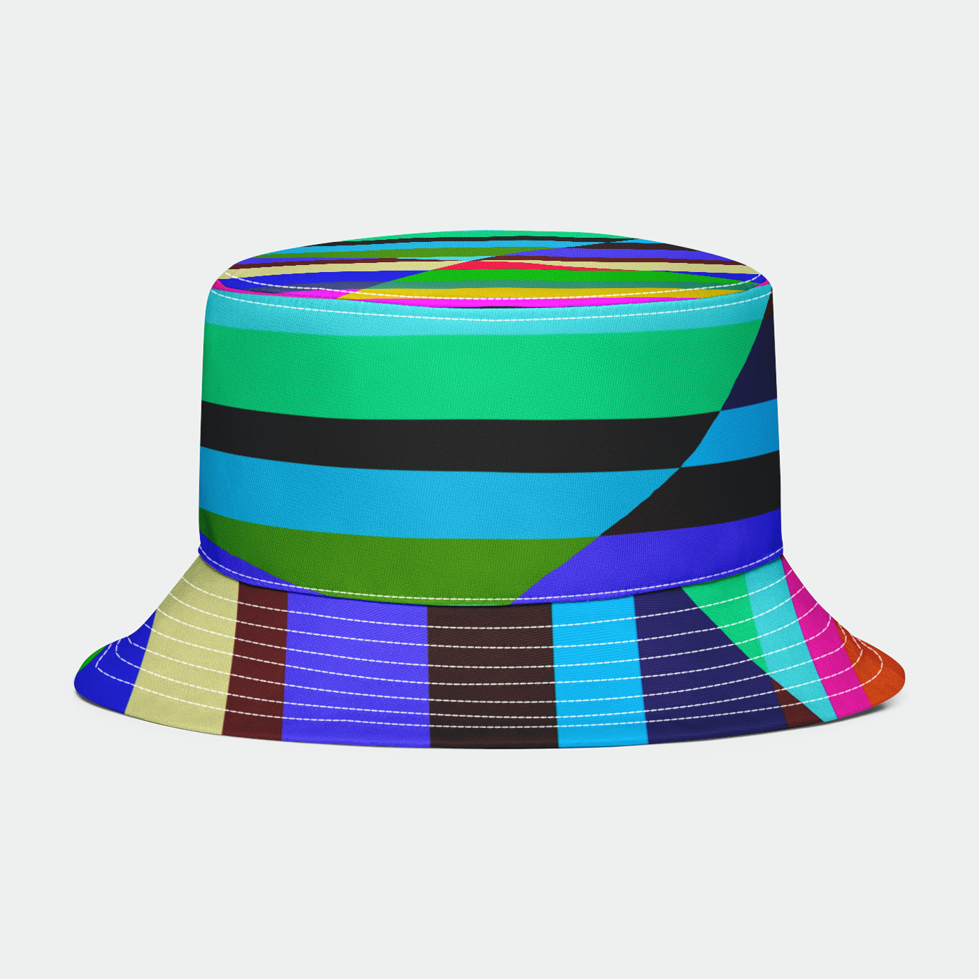 Stripes Interrupted Bucket Hat