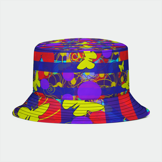 Happy Spring Pattern Bucket Hat