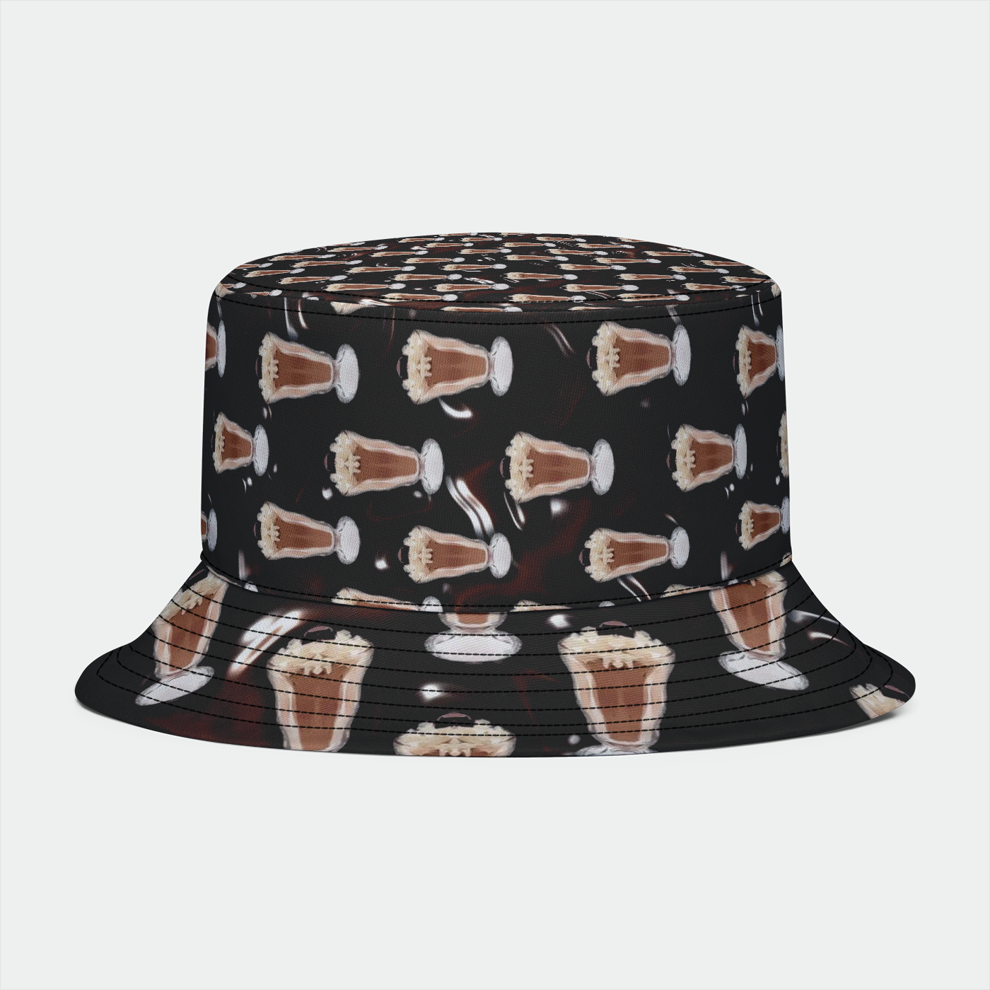 Chocolate Milkshake Pattern Bucket Hat