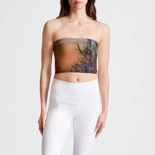Abstract Sunset Tree Tube Top