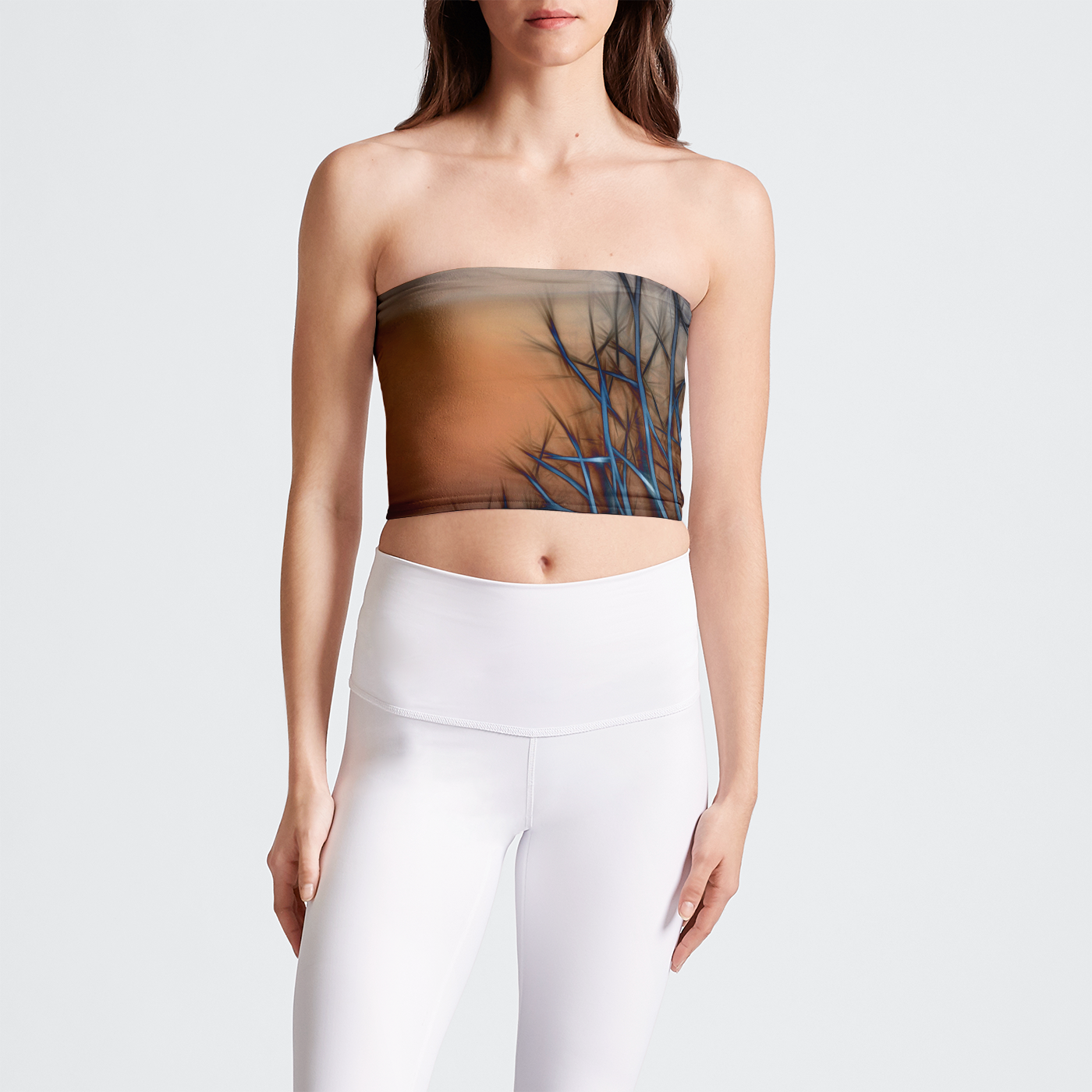 Abstract Sunset Tree Tube Top