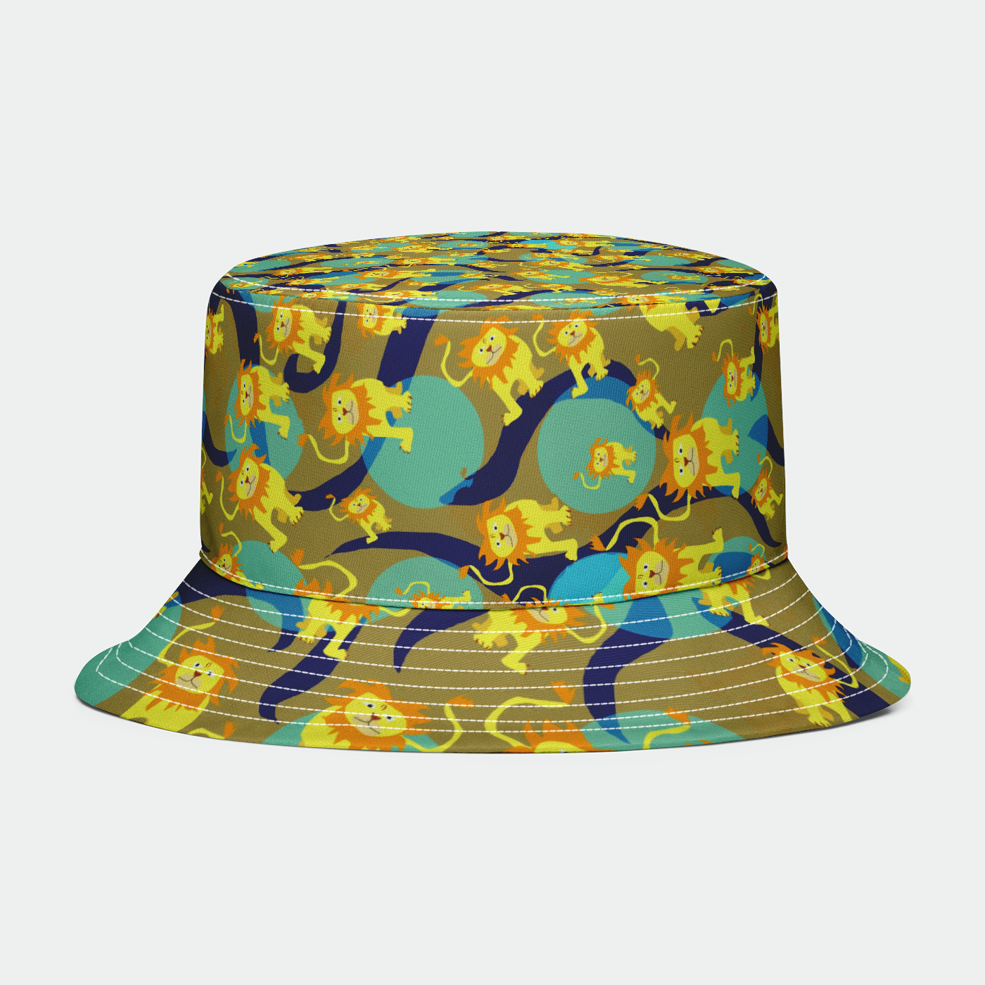 Lion Pattern Bucket Hat