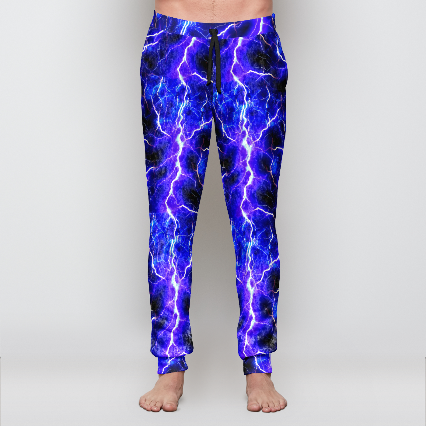 Blue Lightning Unisex Velvet Jogger