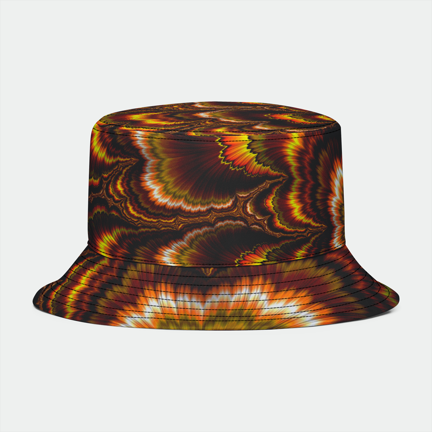 Turkey Feather Fractal Bucket Hat