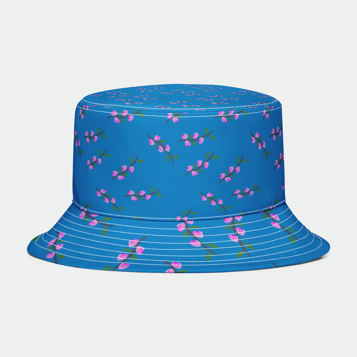 Pink flower Branch Bucket Hat