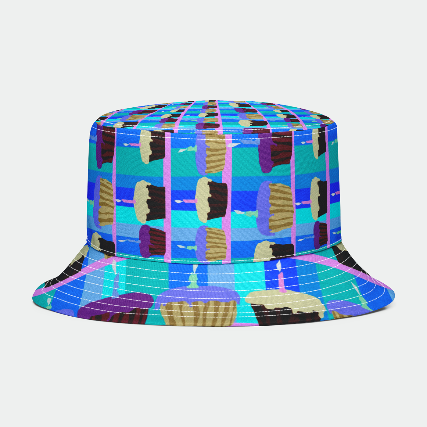 Cupcakes Pattern Bucket Hat