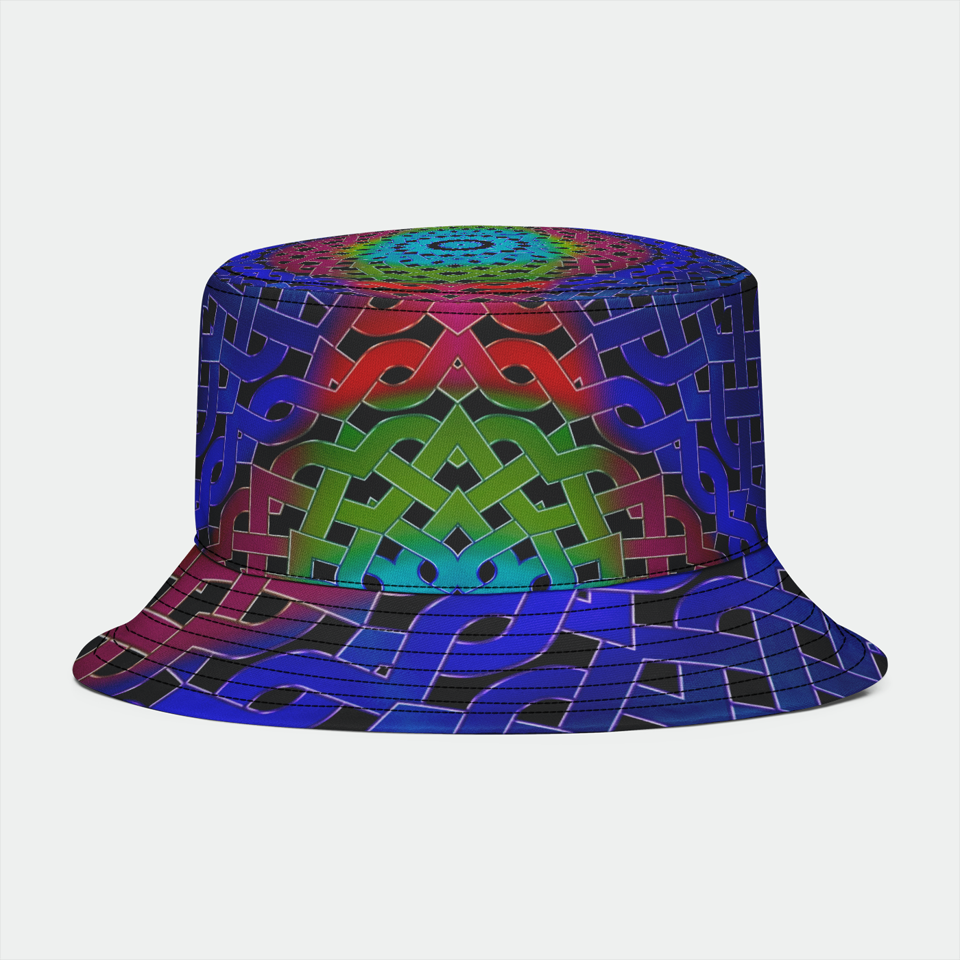 Rainbow Celtic Knot  Bucket Hat