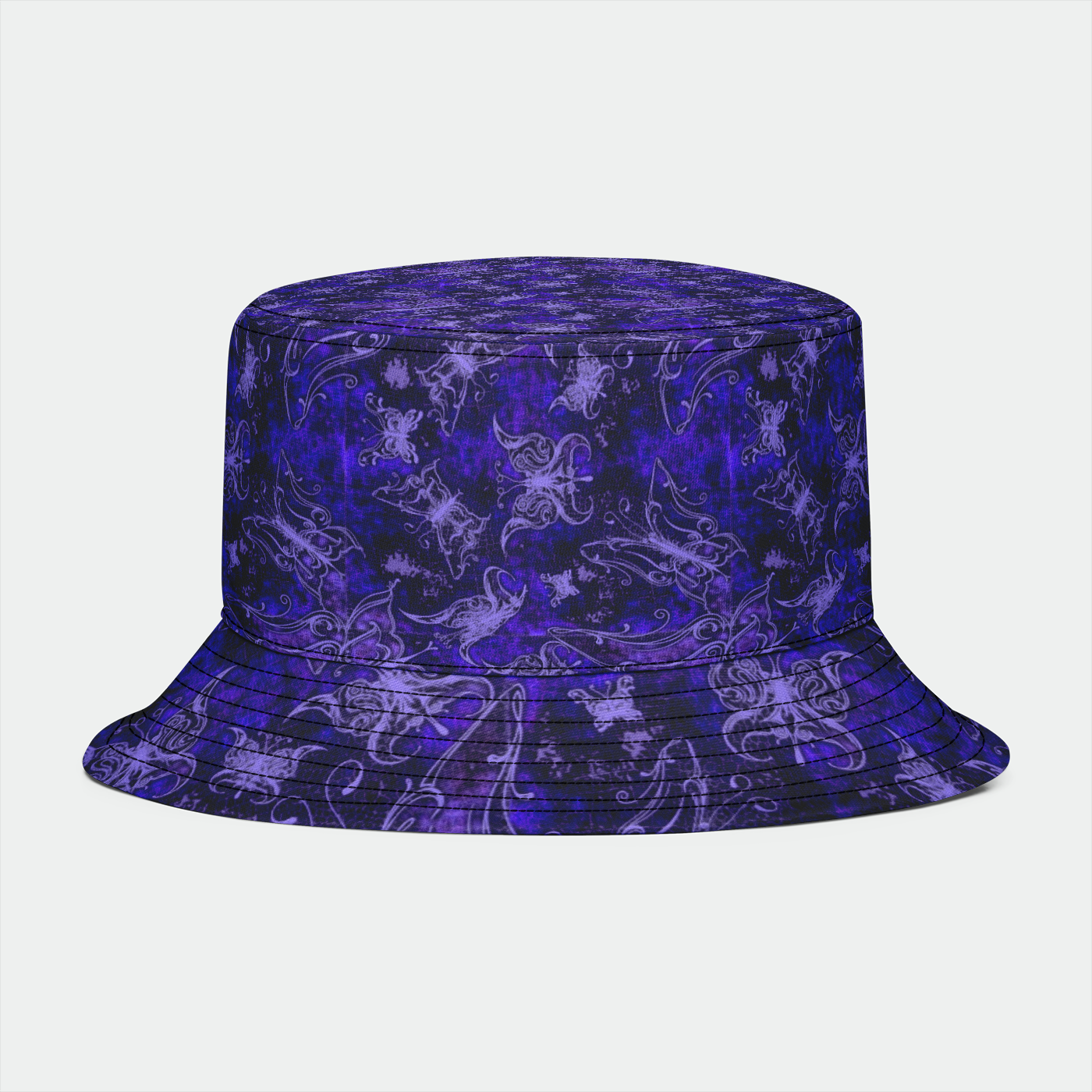 Purple Butterflies Bucket Hat