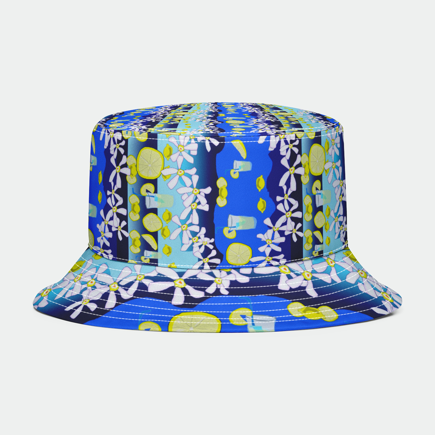 Lemonade Pattern Bucket Hat