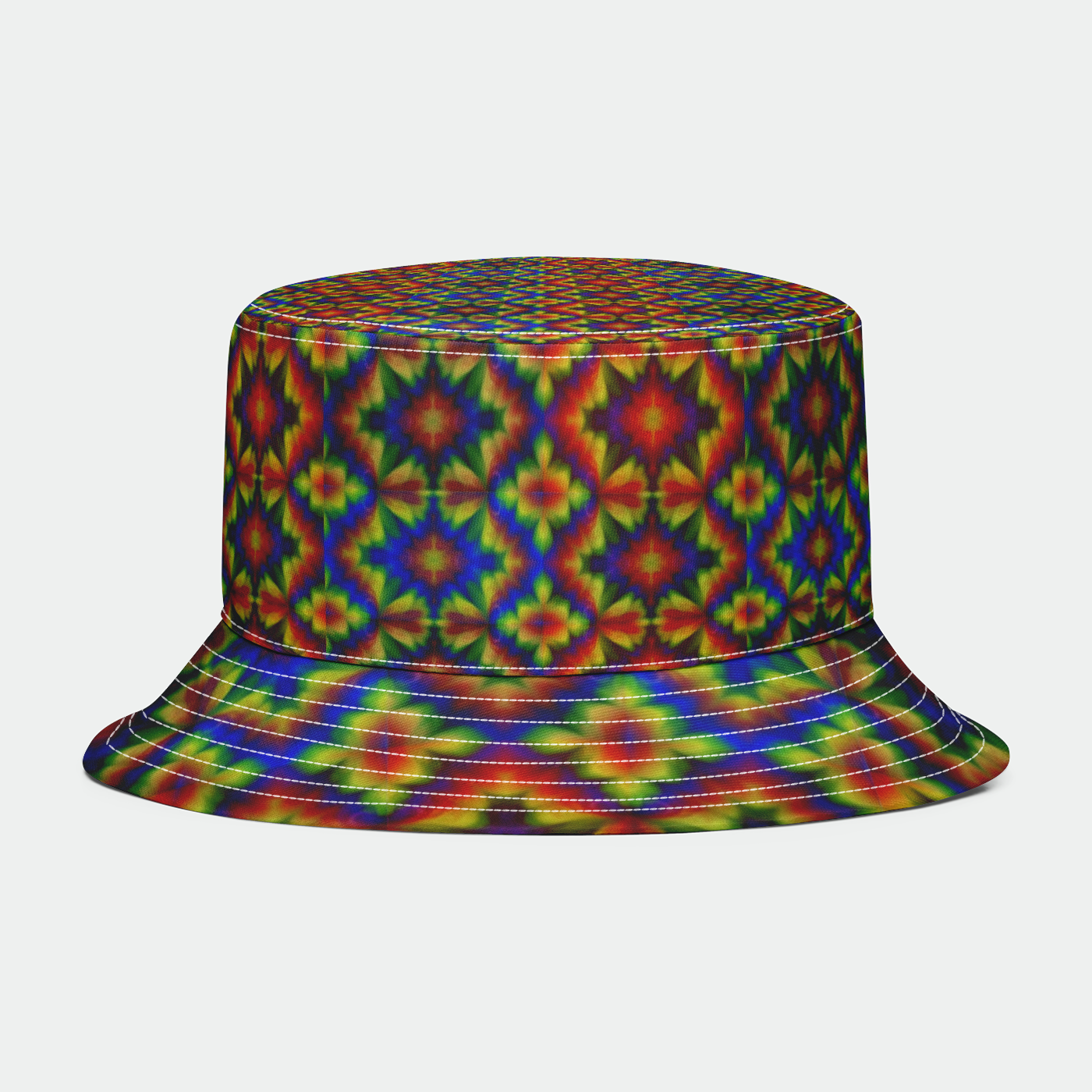 Carnival Kaleidoscope Rainbow Bucket Hat