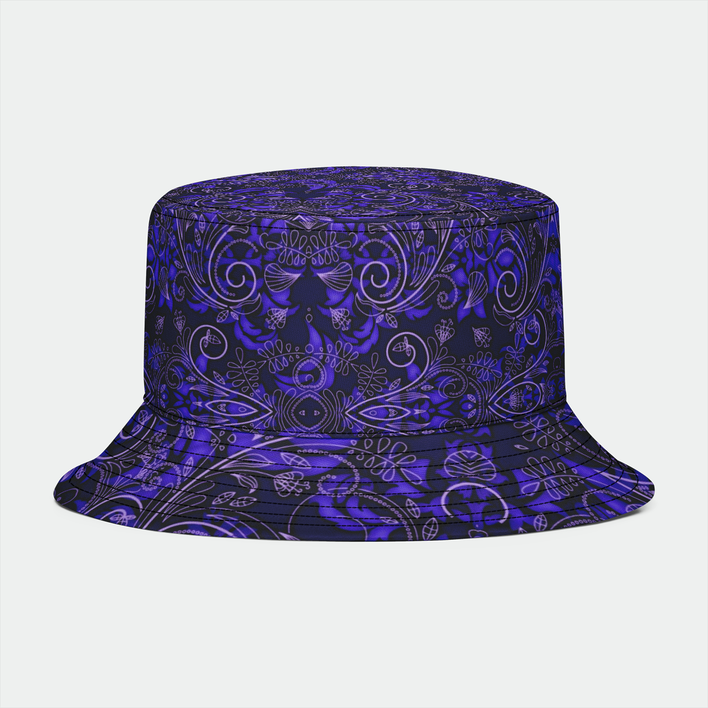 Purple Vines and Lace Bucket Hat