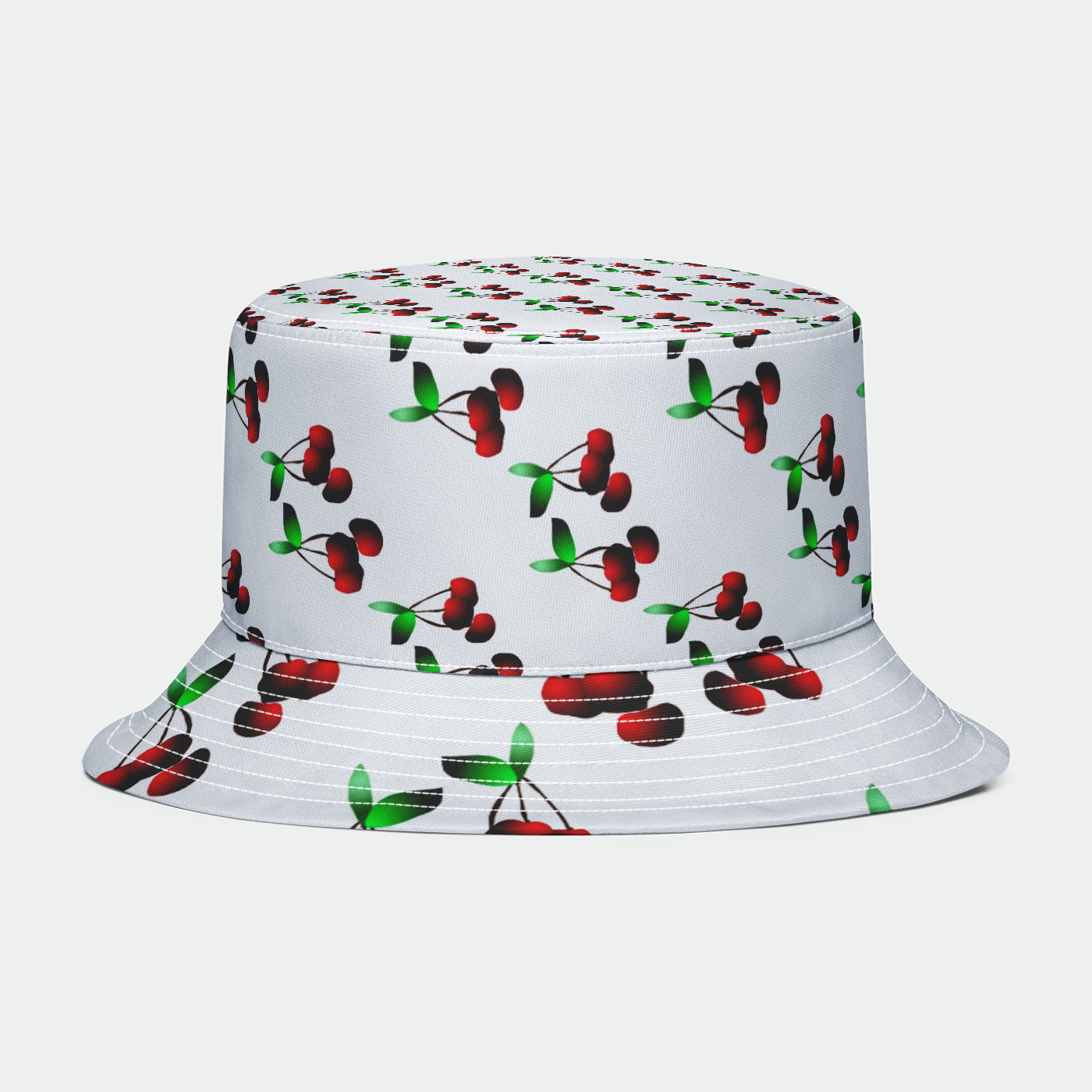 Cherries Pattern Bucket Hat