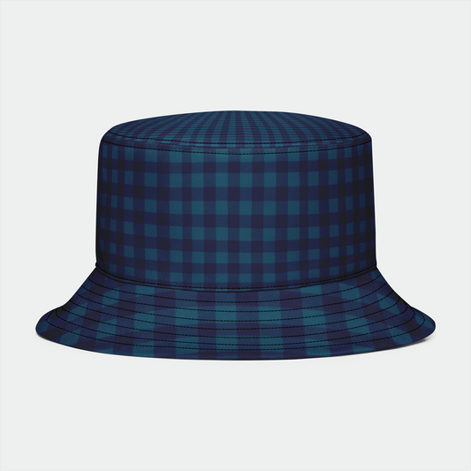 Blue Gingham Bucket Hat