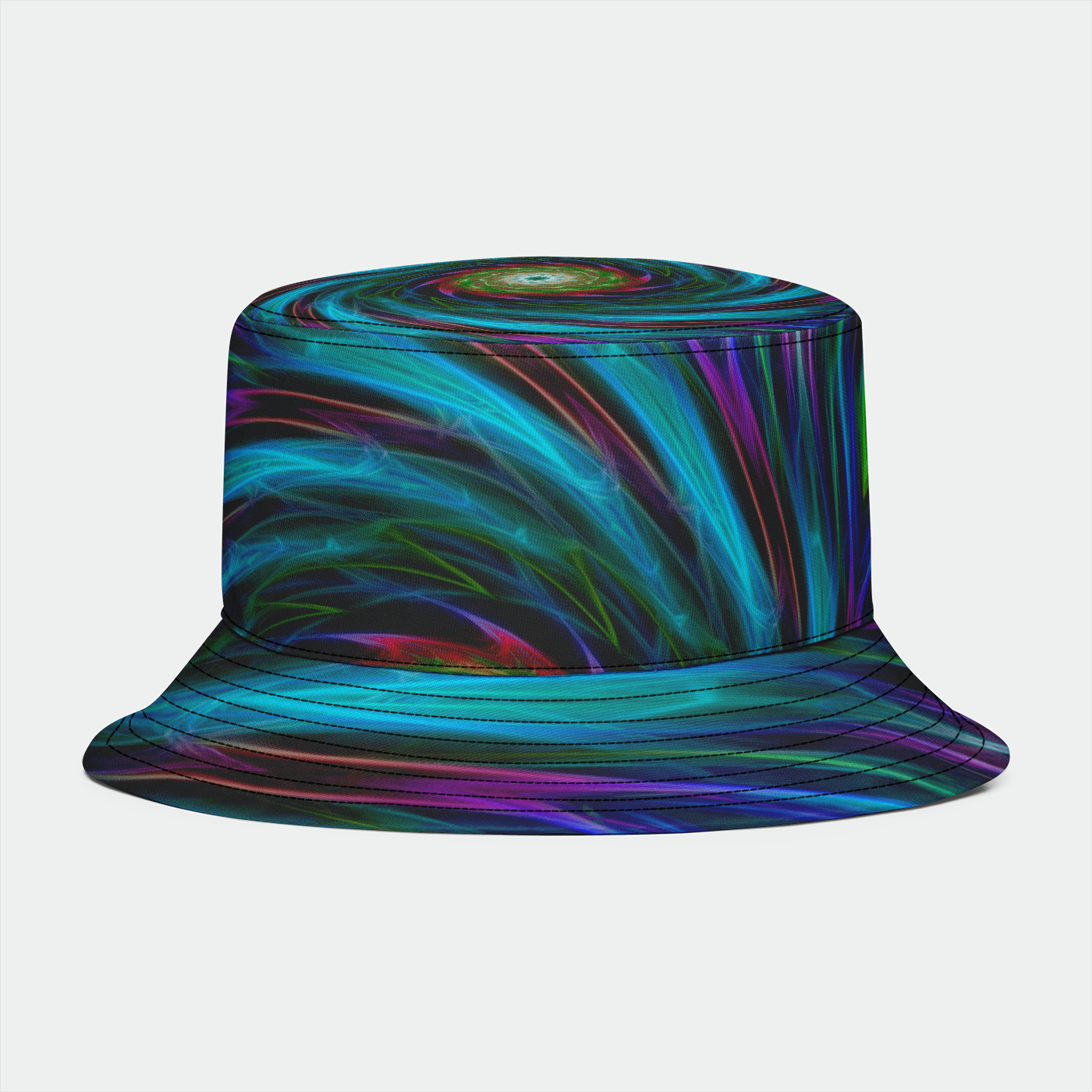 Turquoise Swirl  Bucket Hat