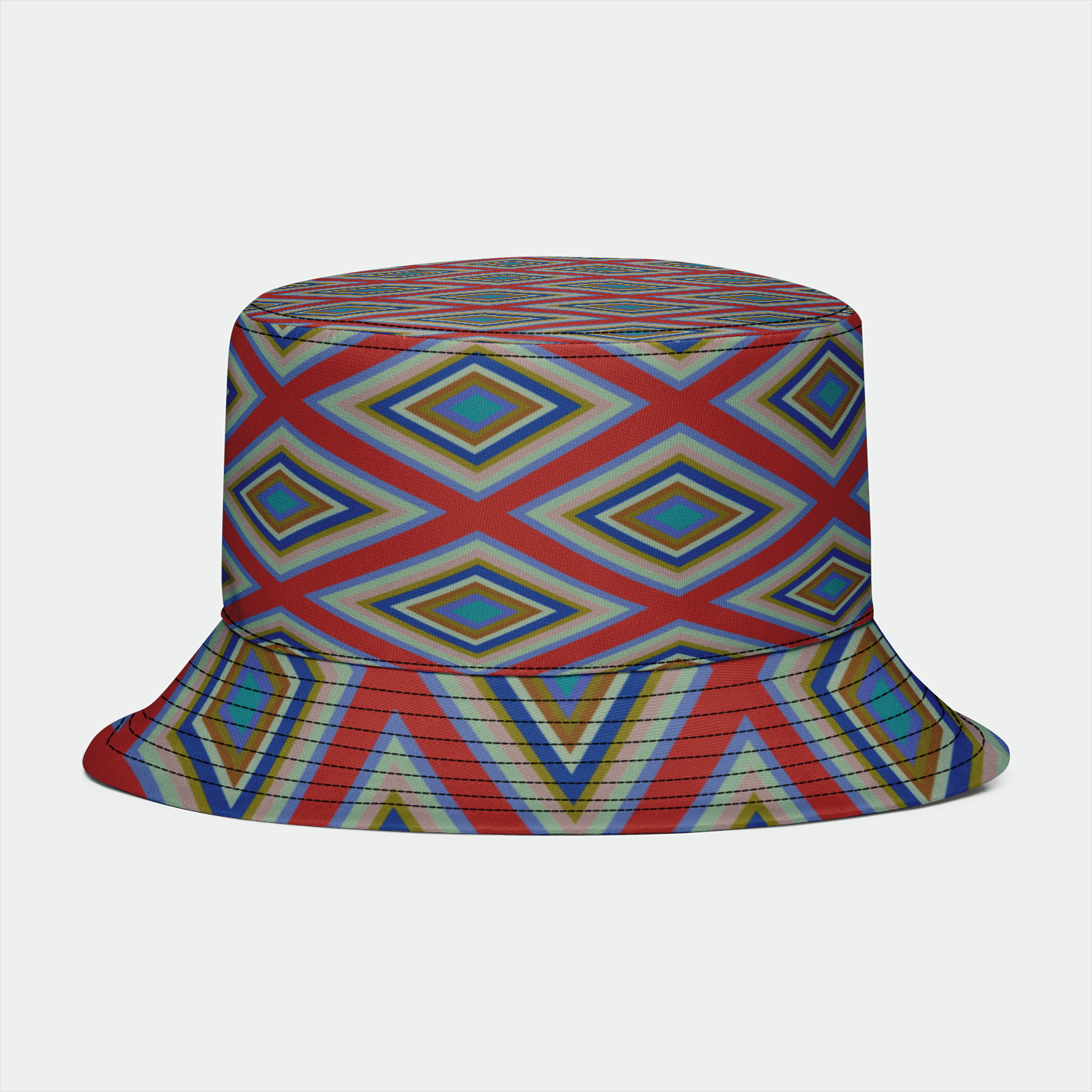 Colorful Diamonds Variation 3 Bucket Hat