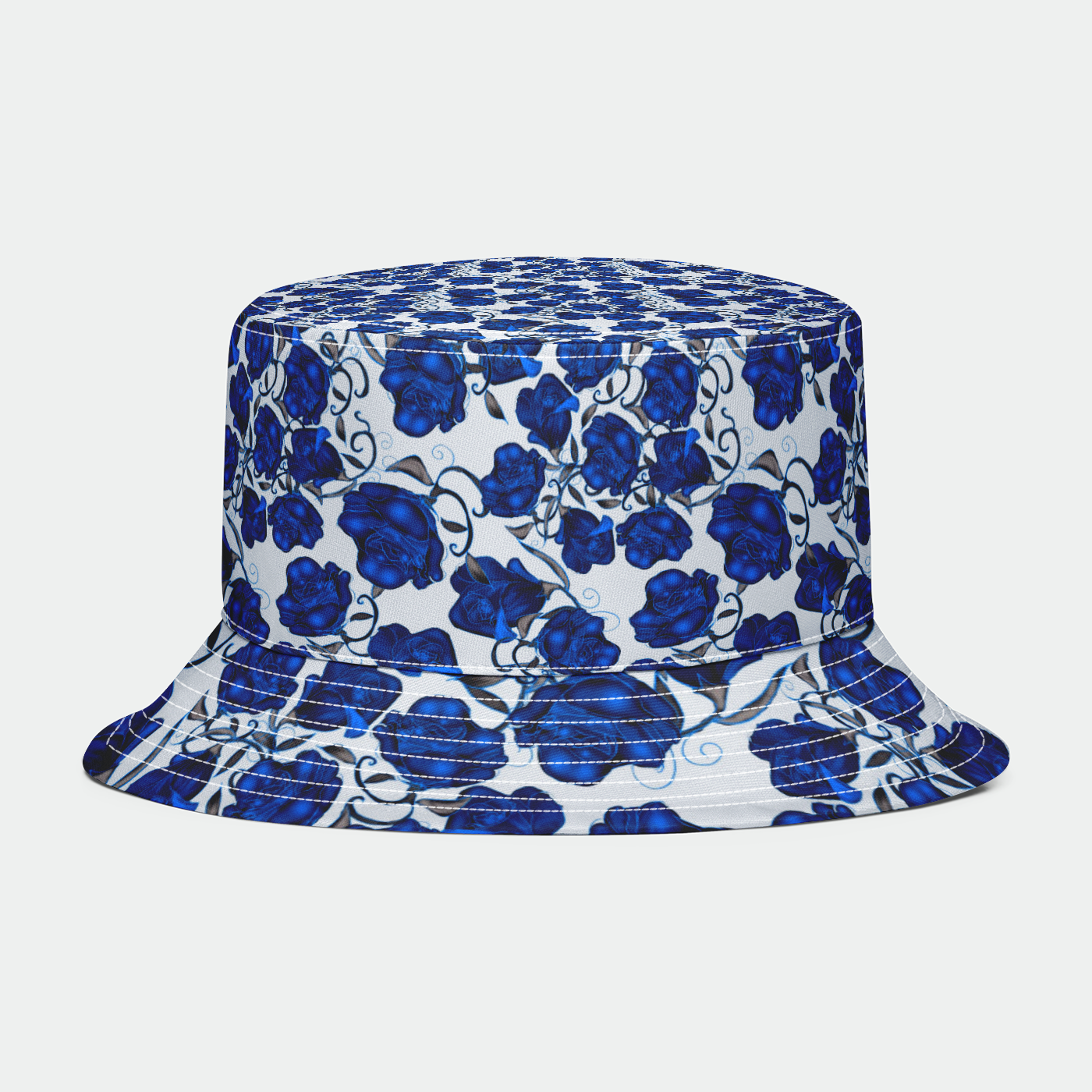 Blue Roses Bucket Hat