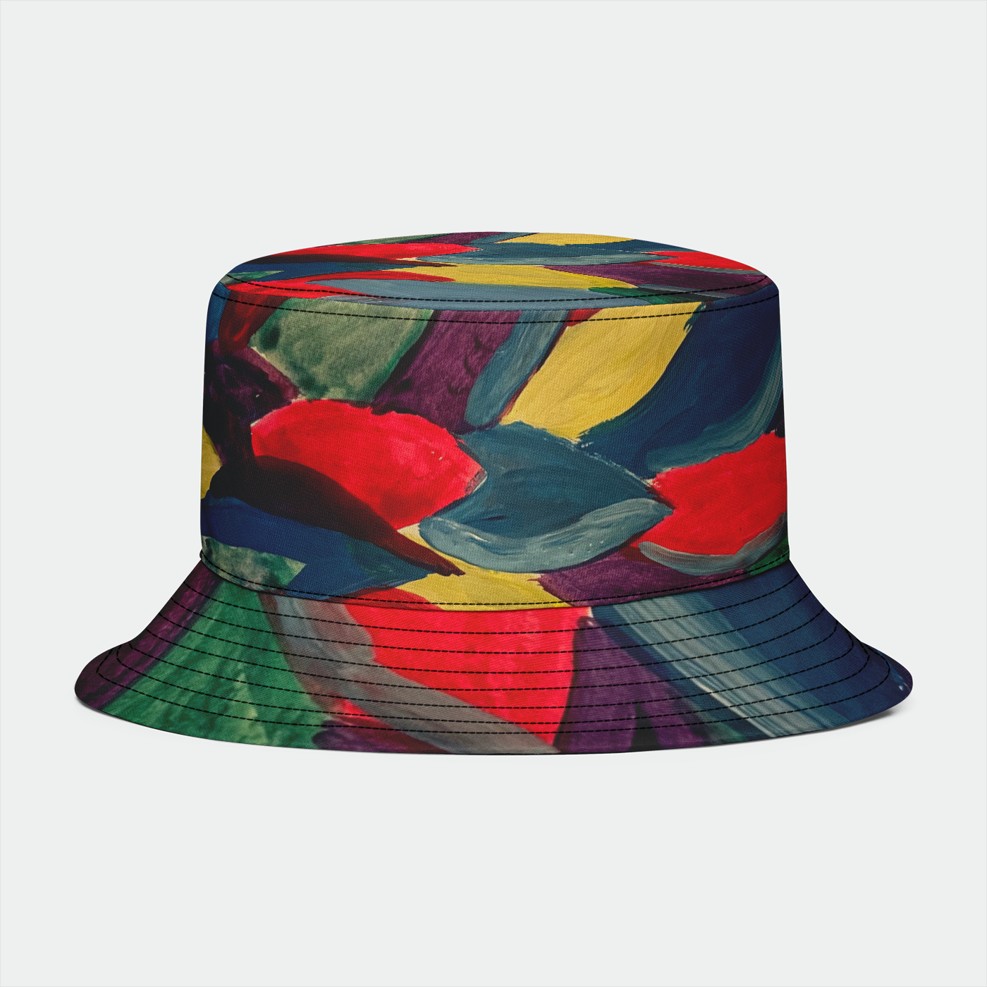 Colorful Leaves Watercolor Bucket Hat