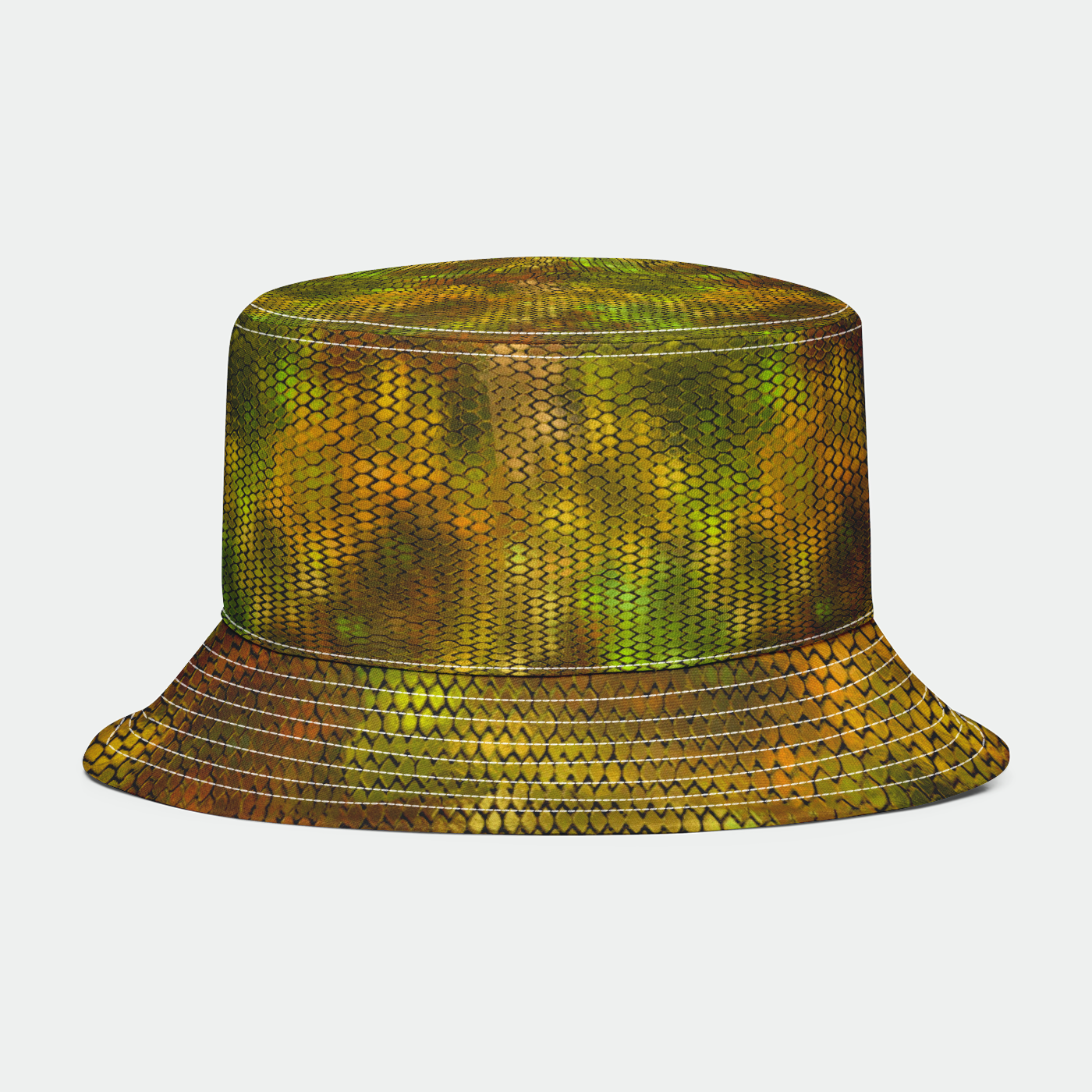 Yellow Dragon Scales Bucket Hat