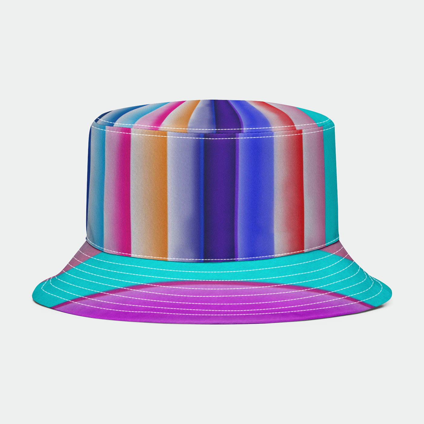 Cotton Candy Stripes Bucket Hat