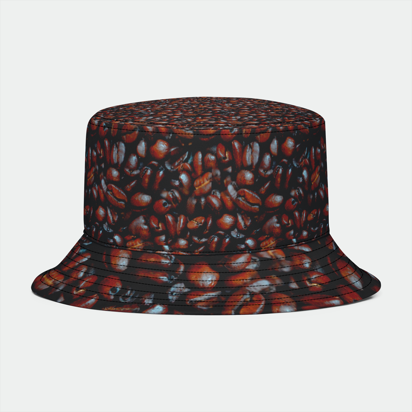 Coffee Beans Pattern Bucket Hat