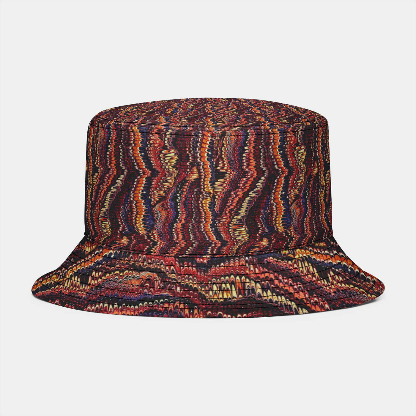 Marbled Paper Earthtone Bucket Hat