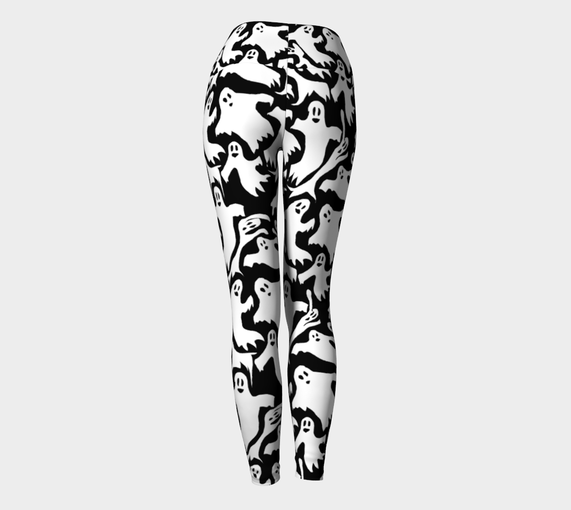 Ghosts Pattern Yoga Leggings