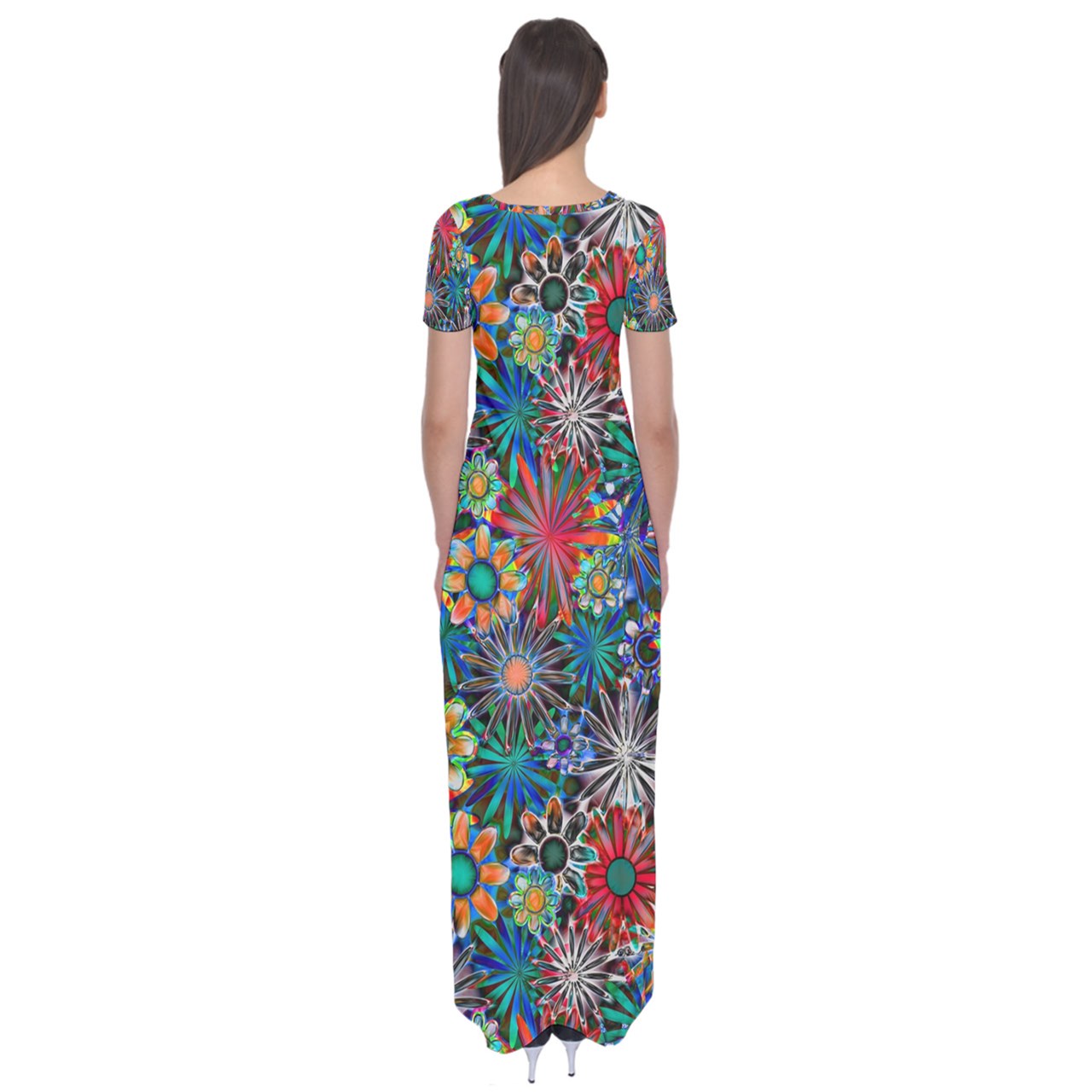 Daisy Garden Short Sleeve Maxi Dress