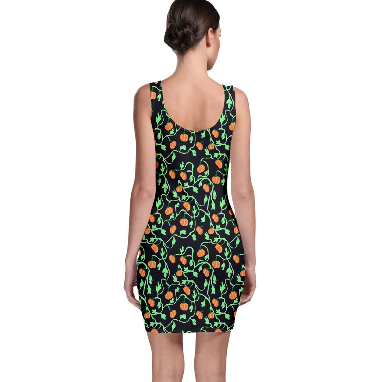 Pumpkin Vines Bodycon Dress