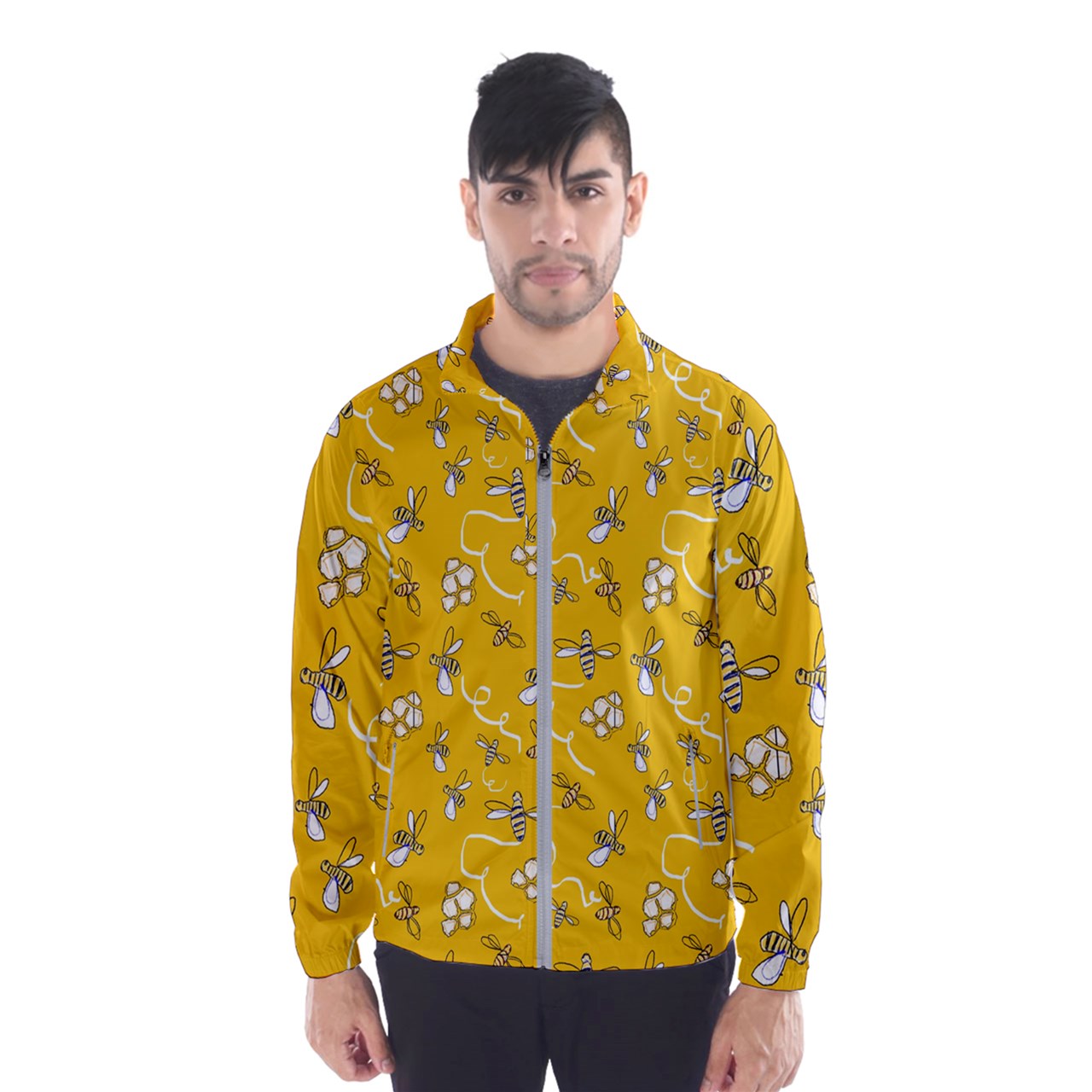 Honeybees Men's Windbreaker