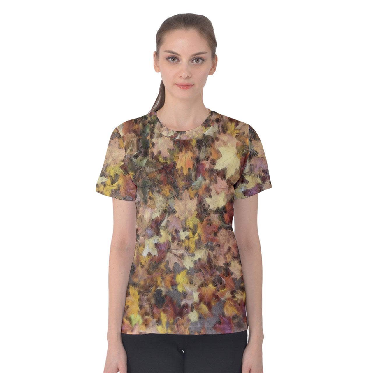 Late October Leaves Light Women's Cotton Tee