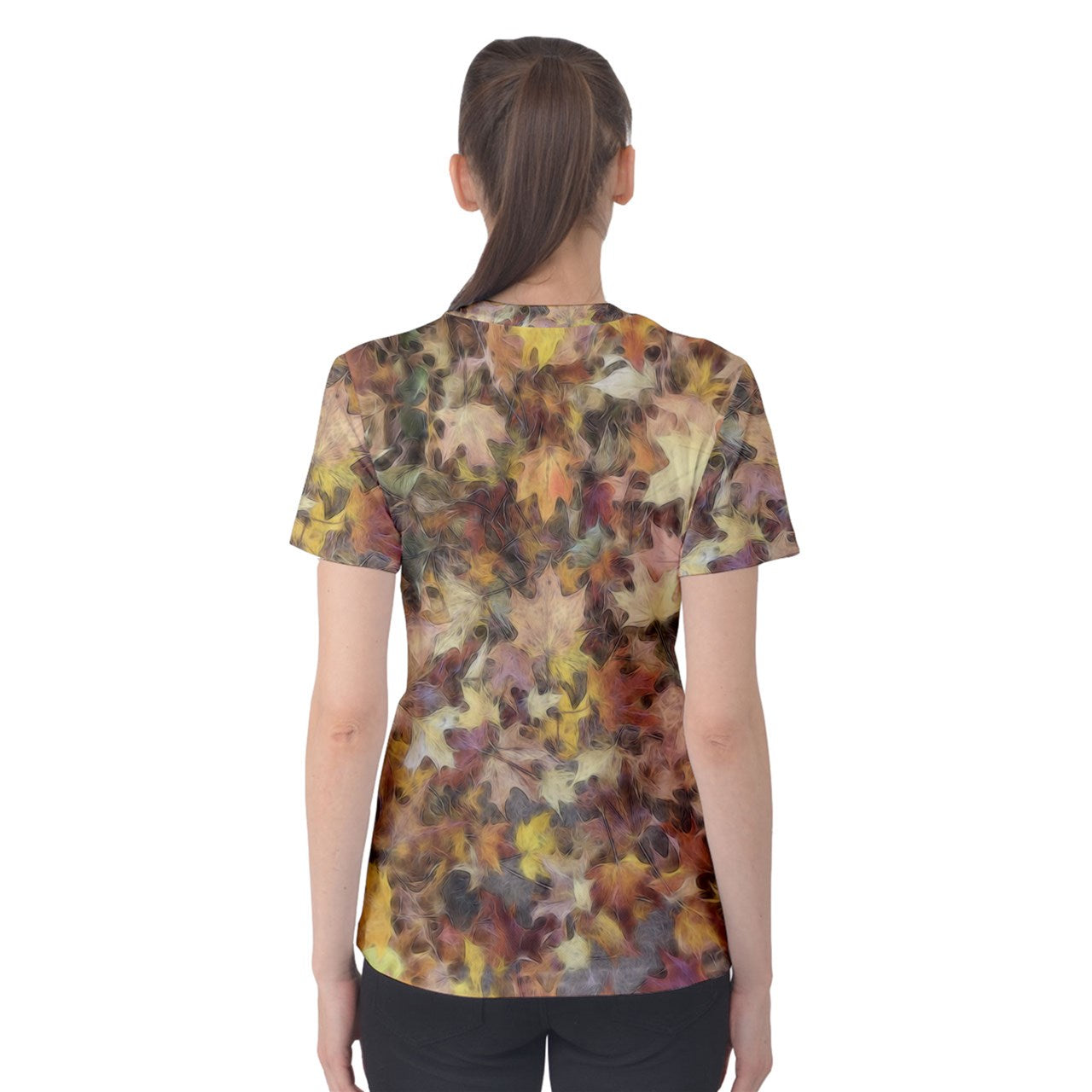 Late October Leaves Light Women's Cotton Tee
