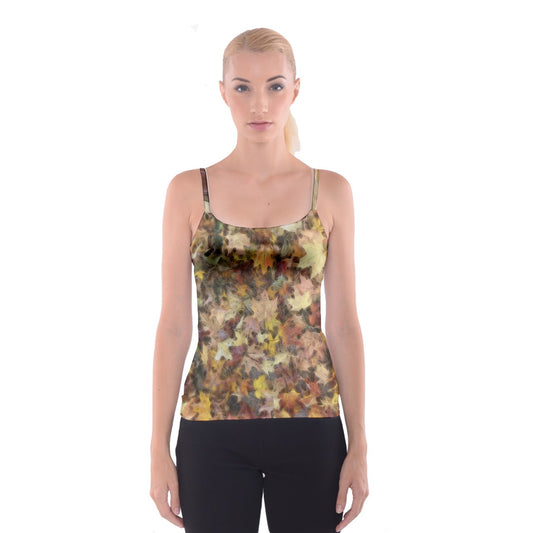 Late October Leaves Light Spaghetti Strap Top