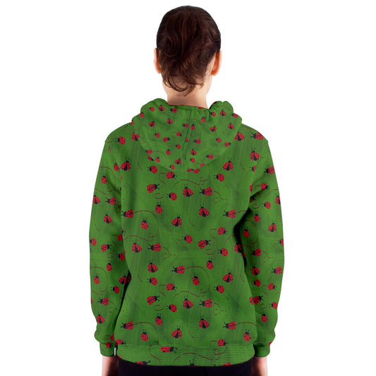 Ladybugs  Women's Zipper Hoodie