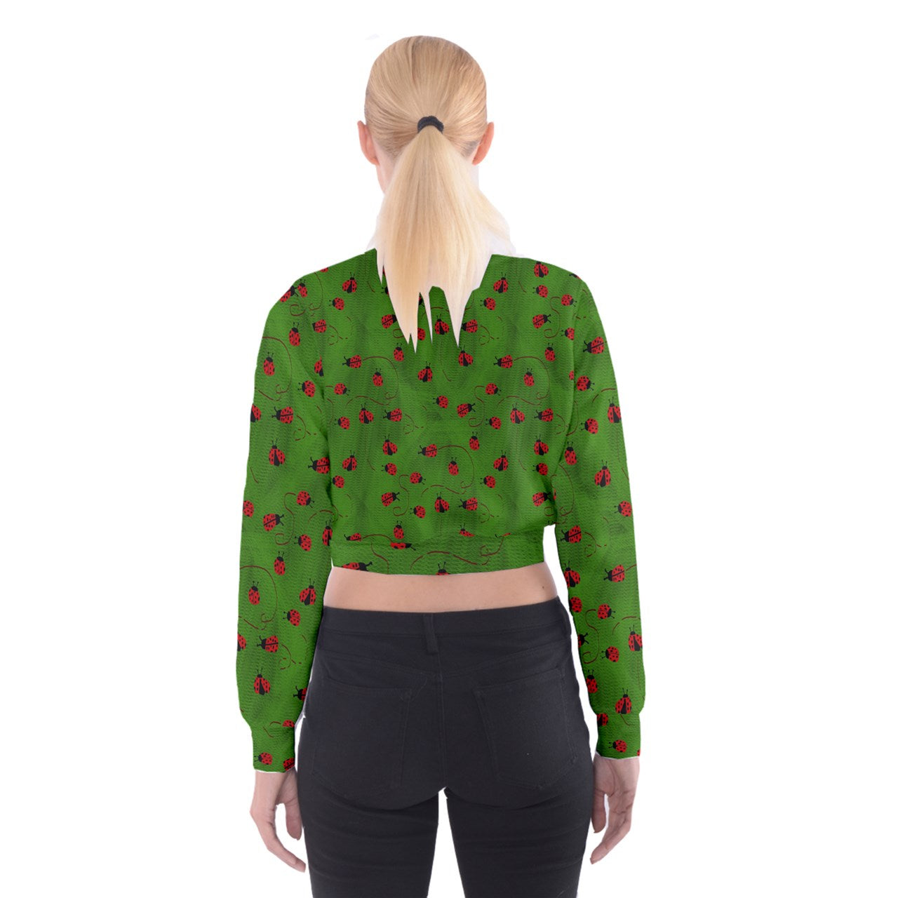 Ladybugs  Cropped Sweatshirt