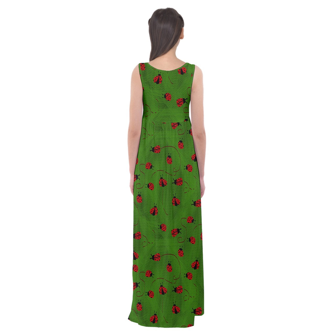 Ladybugs  Empire Waist Maxi Dress