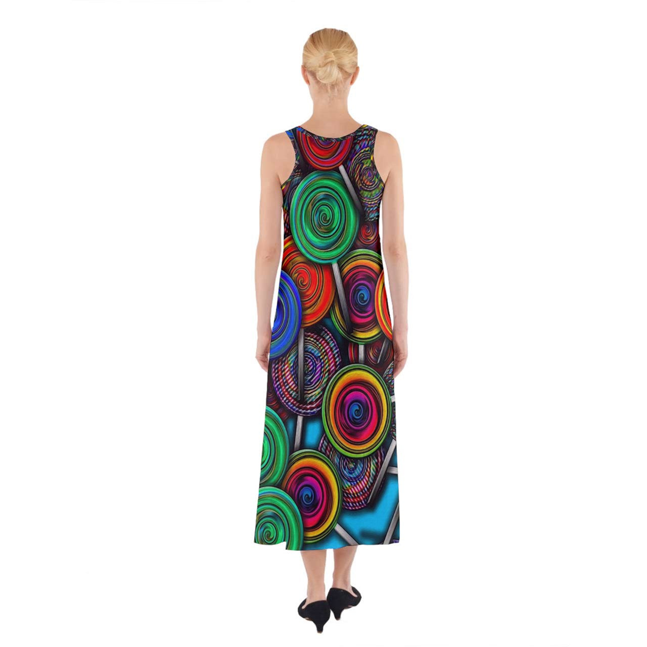 Colorful lolipops Sleeveless Maxi Dress