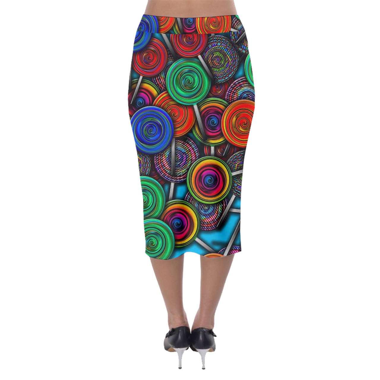Colorful lolipops Midi Pencil Skirt